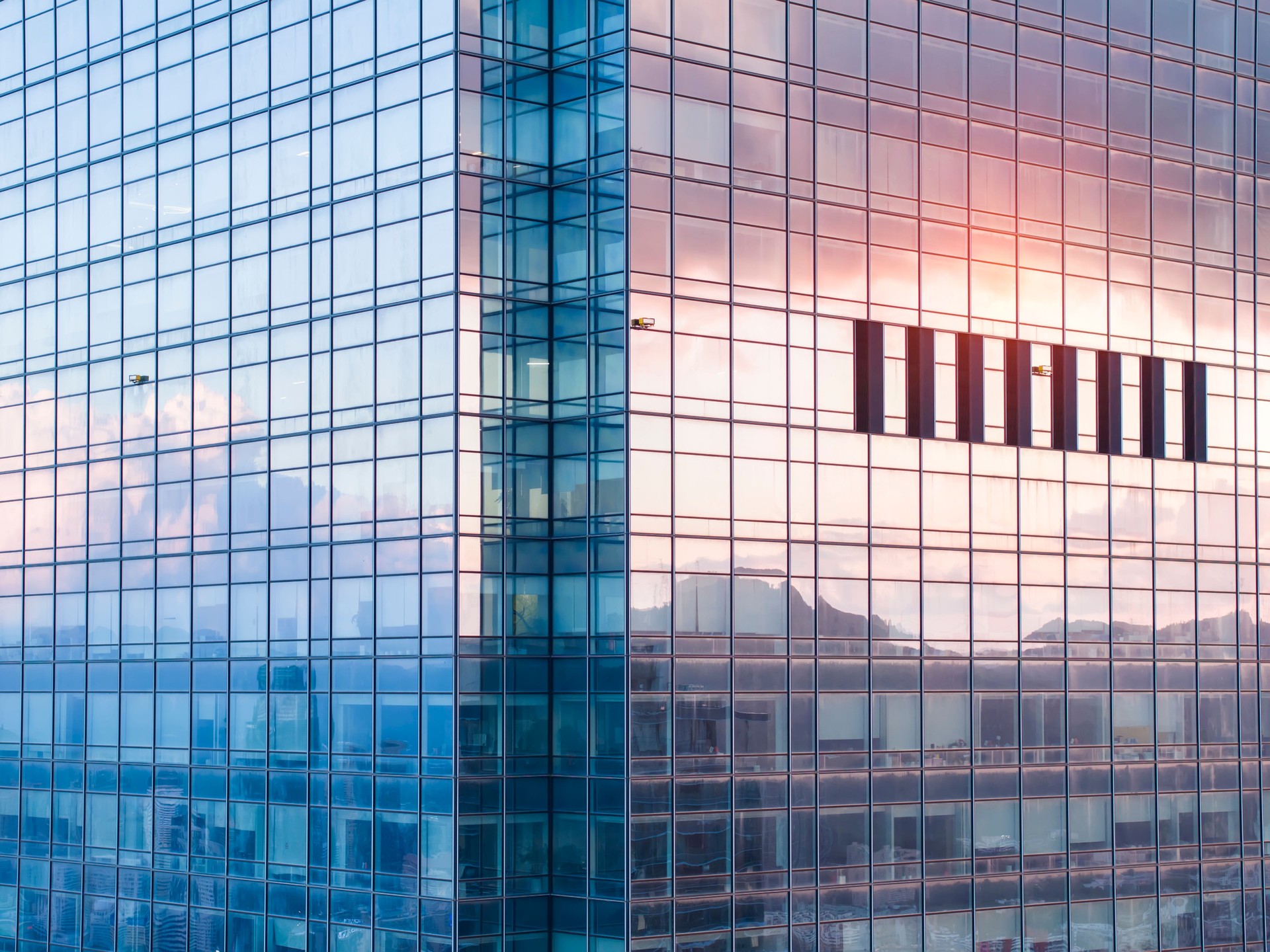 Architecture details Modern Building Glass facade Business background